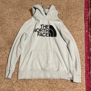 Baby Blue North Face hoodie. Size medium.